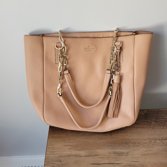 Kate Spade Kingston Drive Vivian Tote Handbag Pebble Leather Pink/Peach - Picture 1 of 4